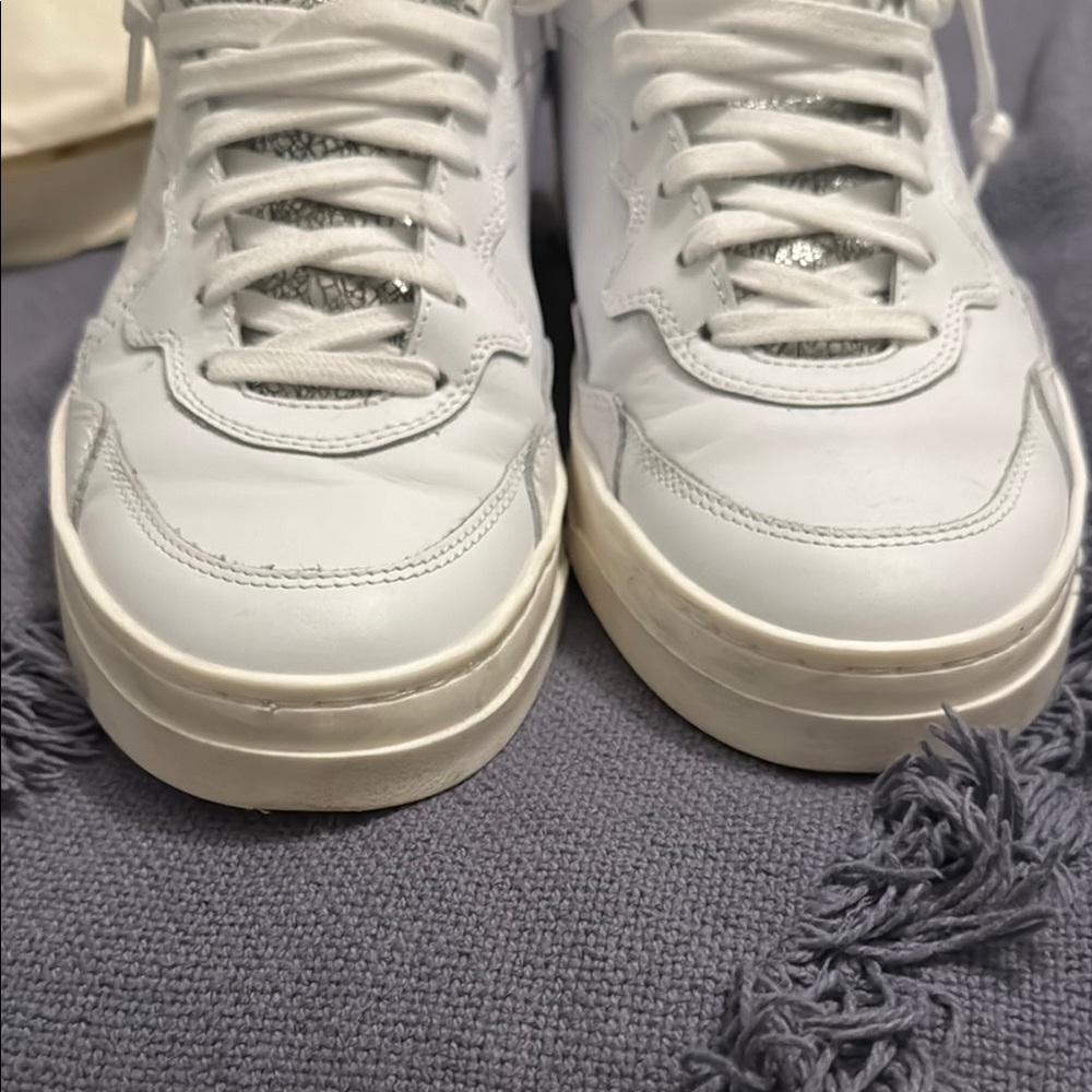 P448 White Sneakers with Silver Details - Picture 3 of 6